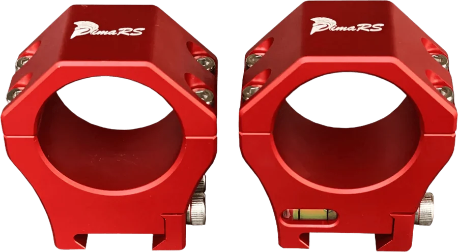Picatinny scope rings in red